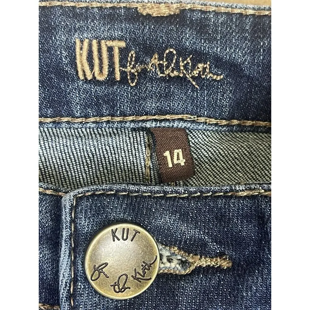 Kut From The Kloth Jeans Womens 14‎ Catherine Mid Rise Boyfriend Stretch